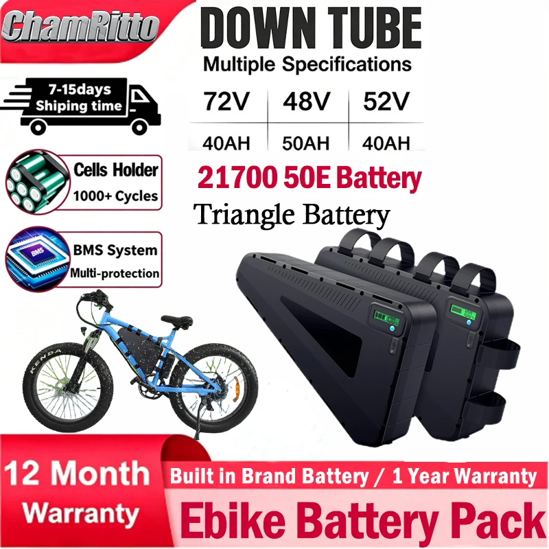 72V 50Ah 21700 Lithium Battery - Bateria de lítio 21700 para bicicleta