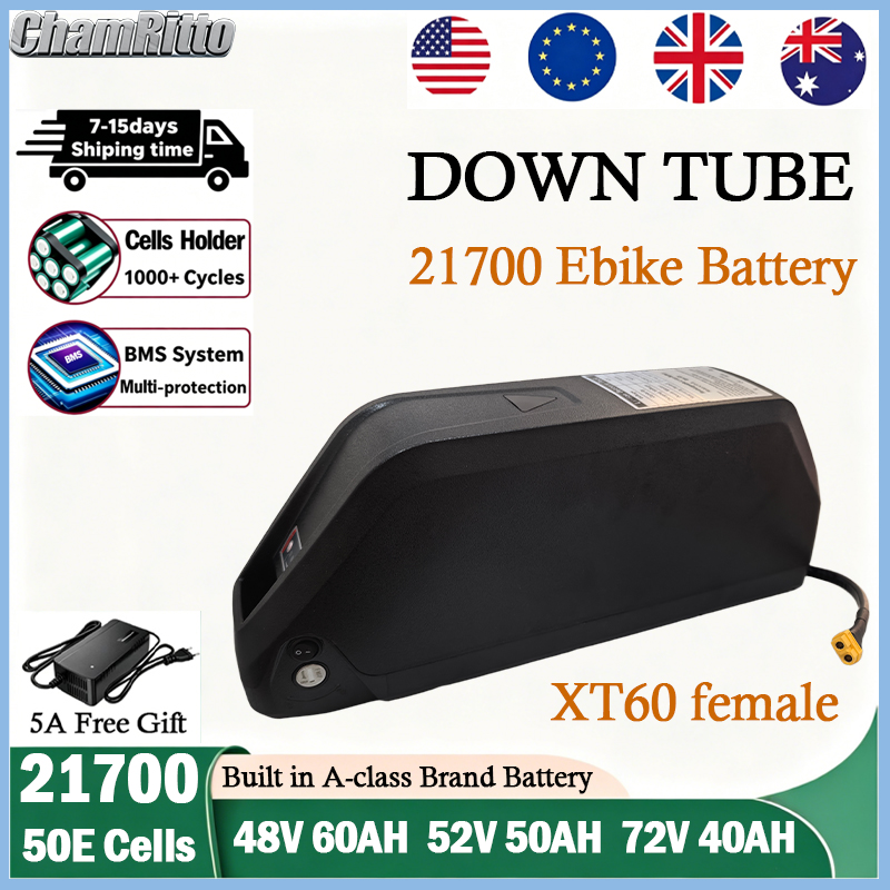 72V 50Ah 21700 Lithium Battery - Bateria de Lítio 21700 para Bicicleta