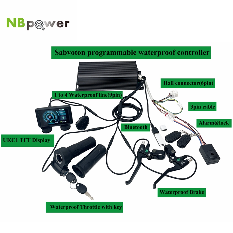 72V 100A Sabvoton Controller - Controlador à prova d'água programável Sabvoton