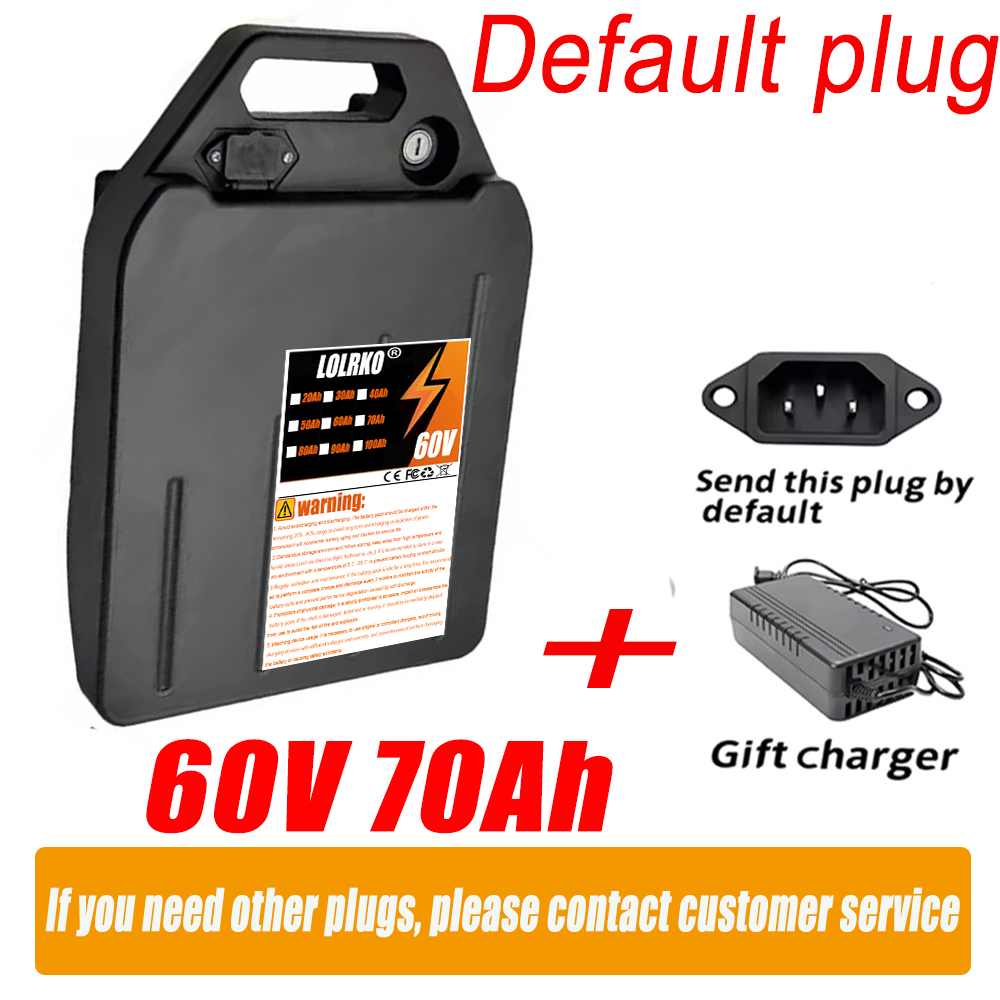 60V 50Ah Electric Scooter Battery - Bateria de lítio para veículo elétrico