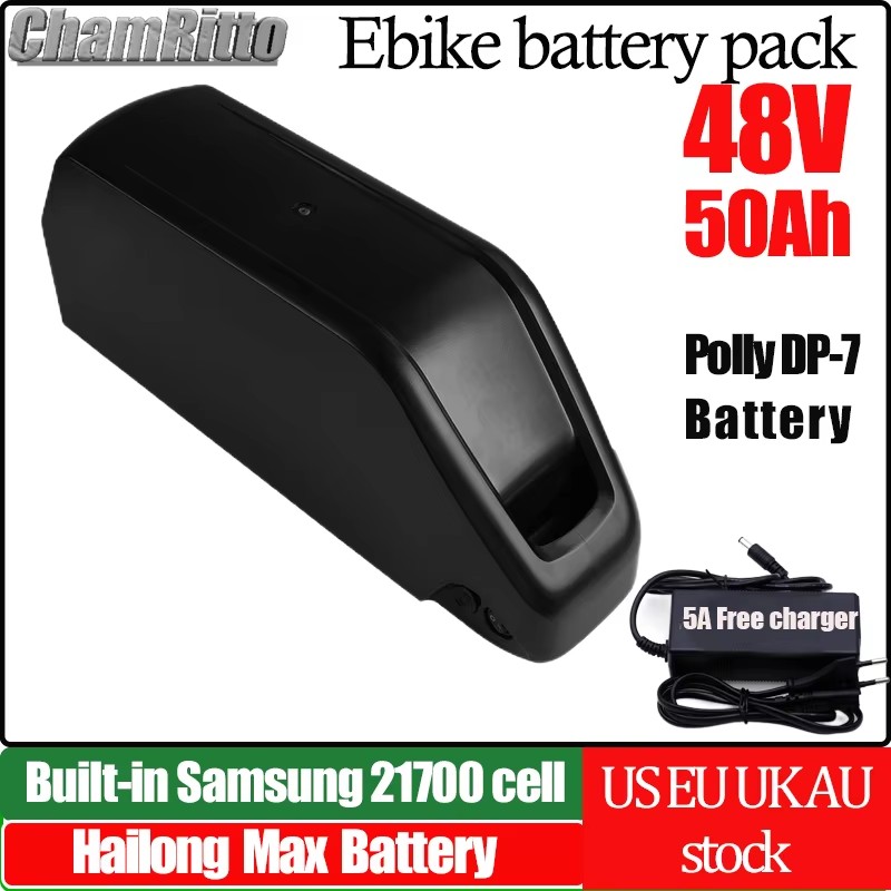 72V 50Ah 21700 Lithium Battery - E Bike Hailong chamrider bateria 48v