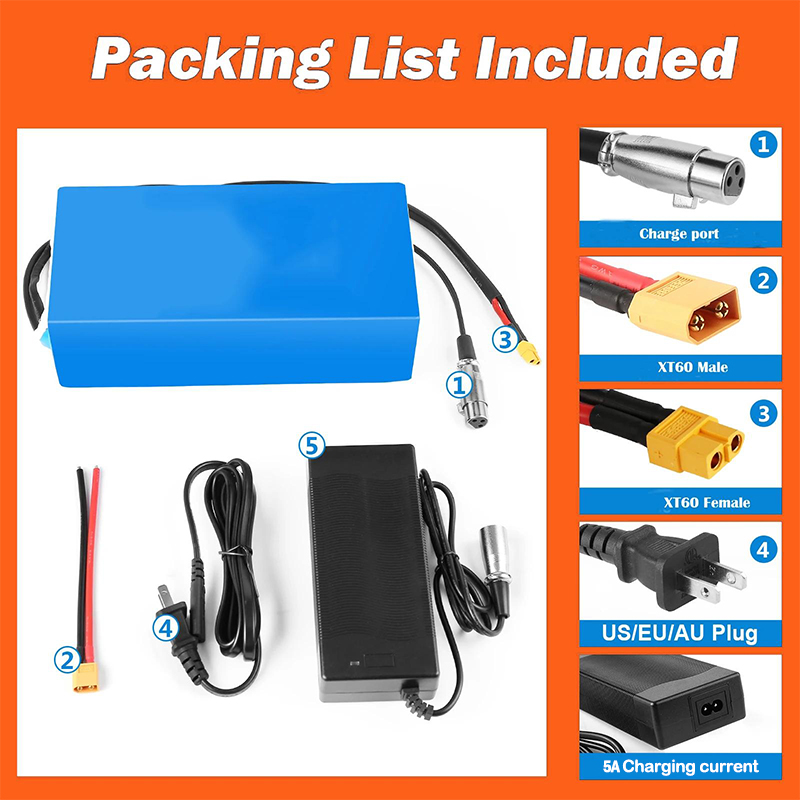 Bateria de Lítio 48V 52V para  - 60V 50Ah Electric Scooter Battery avaliação e preço