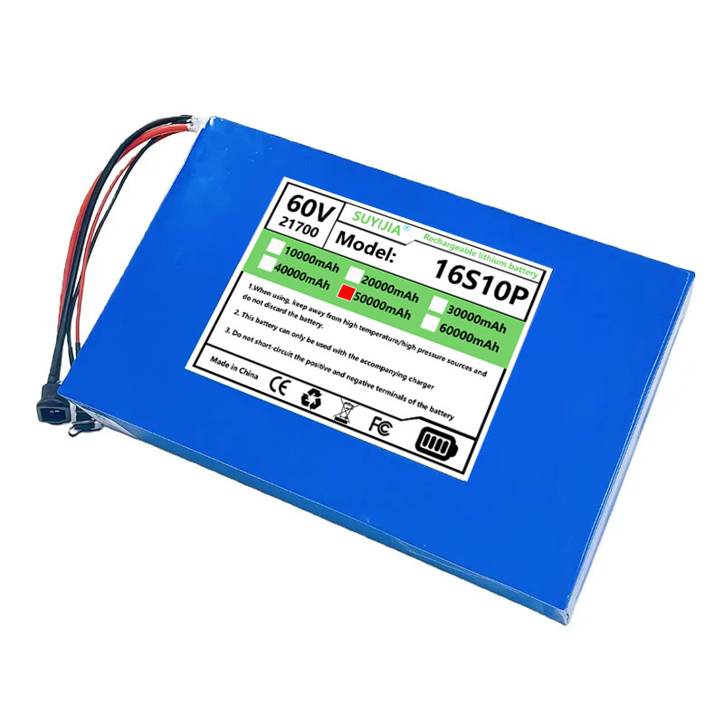 Nova Bateria de Íon de Lítio 2 - 60V 50Ah Electric Scooter Battery avaliação e preço