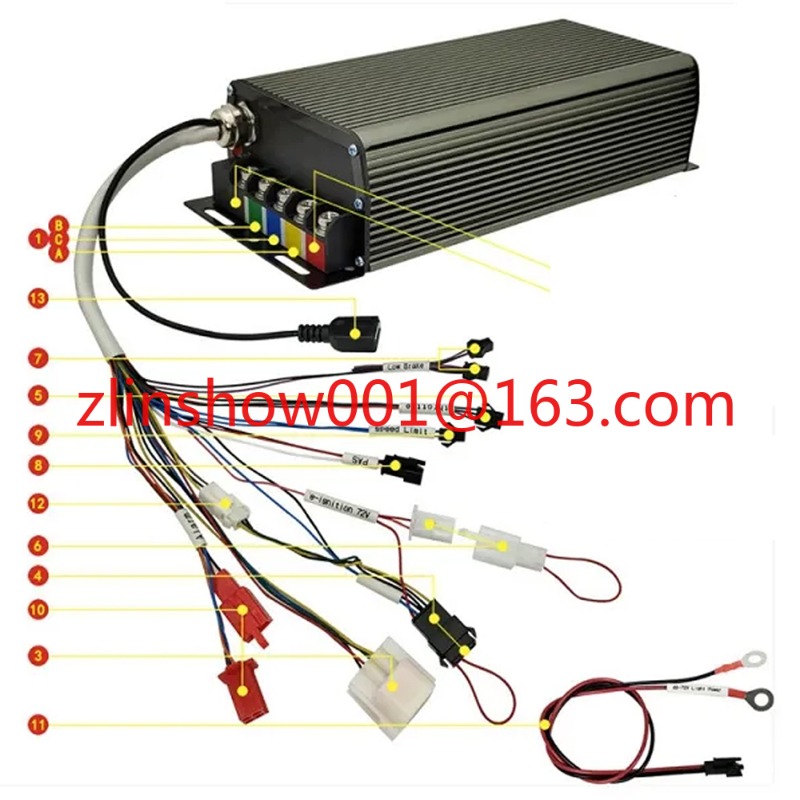 72V 100A 5000W Hall Sensor Ond - 72V 100A Sabvoton Controller avaliação e preço