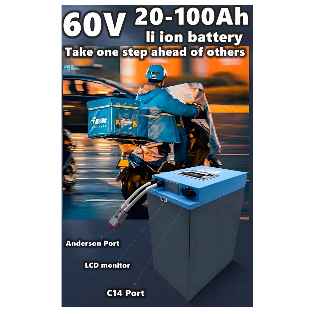 Hs 60v scooter li ion bateria  - 60V 50Ah Electric Scooter Battery avaliação e preço