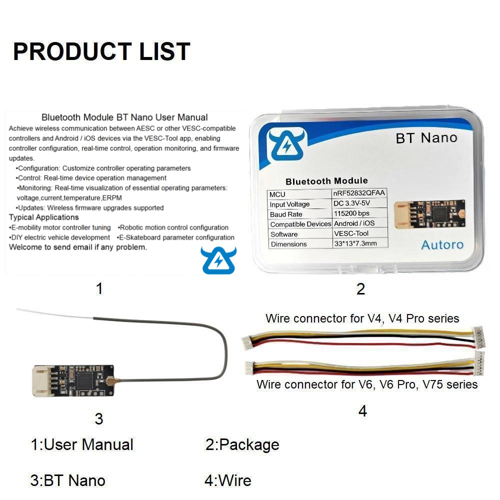Adaptador de Módulo Bluetooth  - Vesc 75300 Controller avaliação e preço