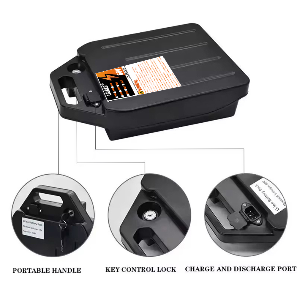 Bateria de lítio para veículo  - 60V 50Ah Electric Scooter Battery avaliação e preço