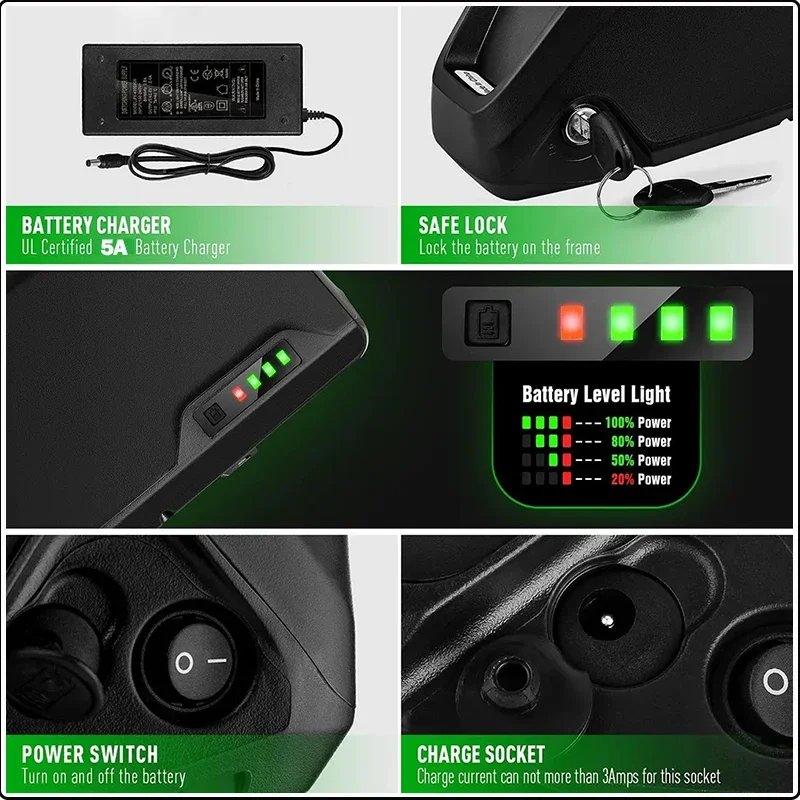 E Bike Hailong chamrider bater - 72V 50Ah 21700 Lithium Battery avaliação e preço